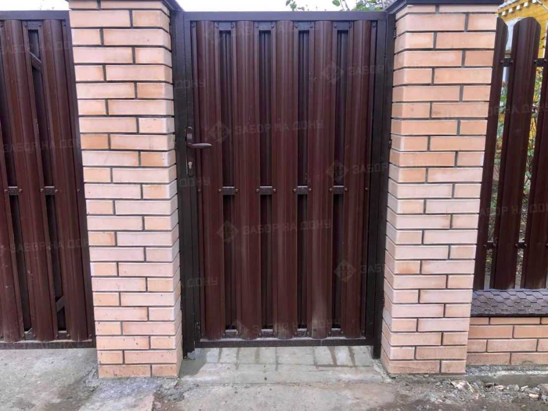 Калитка из евроштакетника  в Новокубанске